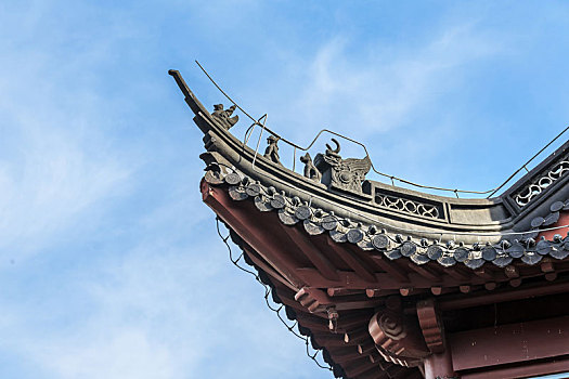 中式古建筑檐角