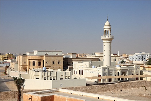 清真寺,住宅区,多哈,卡塔尔,中东