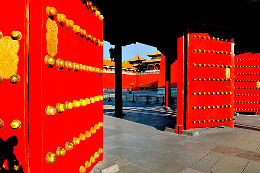 北京故宫阙左门