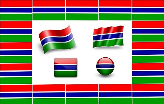 旗帜,冈比亚,象征