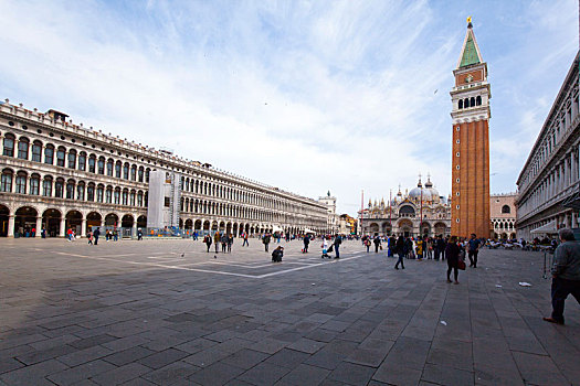 广场,钟楼,建筑,威尼斯