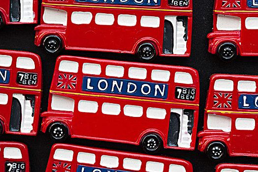 红色,伦敦,双层巴士,巴士,电冰箱,磁铁,纪念品,英格兰,英国,欧洲