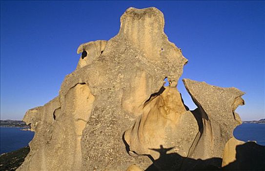 岩石构造,靠近,贝劳,撒丁岛,意大利