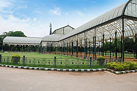 玻璃,房子,植物园,班加罗尔,印度