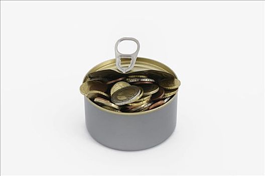 罐,欧元硬币