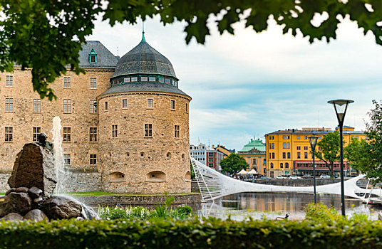 老,中世纪,城堡,瑞典,斯堪的纳维亚