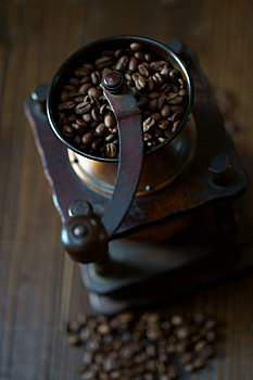 咖啡豆,咖啡研磨机
