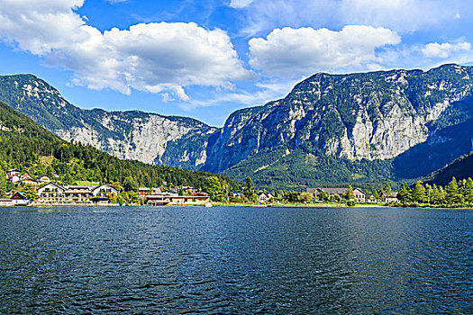 奥地利湖区自然风光