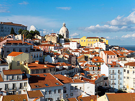 风景,老城,阿尔法马区,地区,里斯本,葡萄牙,欧洲