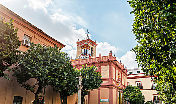 教堂,塞维利亚,安达卢西亚,西班牙,欧洲