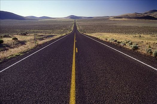 公路,通过,风景,俄勒冈,路线,美国