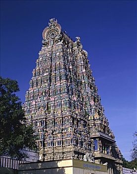 庙宇,马杜赖,印度