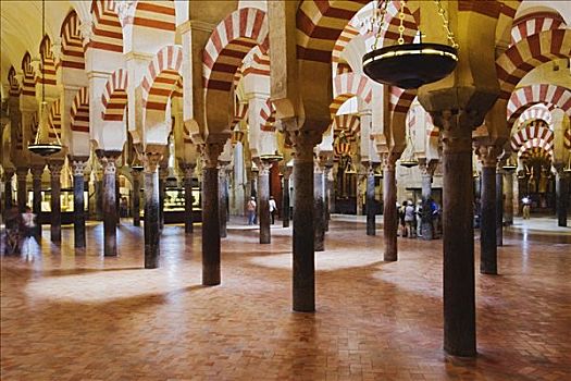 摩尔拱,柱子,科多巴,安达卢西亚,西班牙