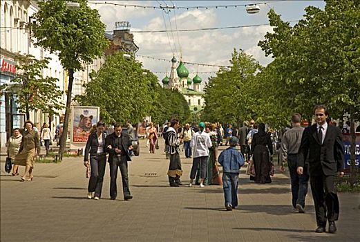 步行街,雅罗斯拉夫尔,俄罗斯