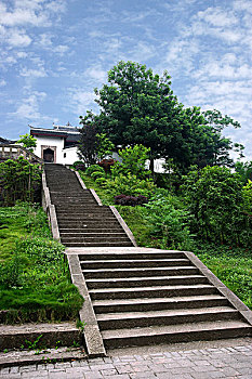 和平将军,张治中抗战时期在重庆的旧居三圣宫前的长梯