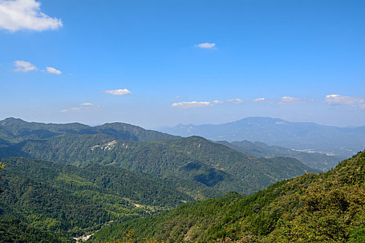 湖北天堂寨国家地质公园夏日风光