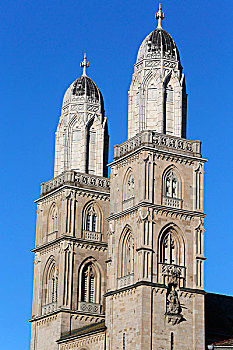 教堂,苏黎世,瑞士,欧洲