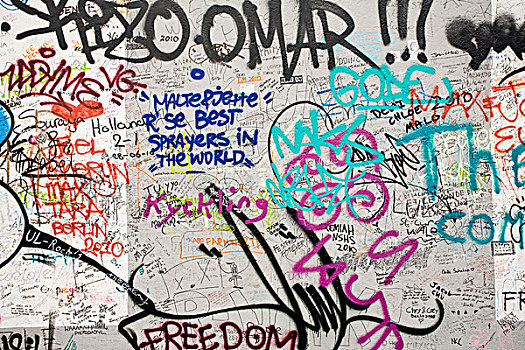 涂鸦,遮盖,局部,柏林墙,柏林,德国