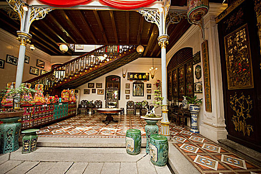 建筑,室内,家,19世纪,殖民地,槟城,马来西亚