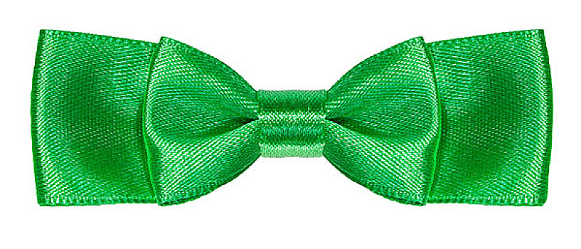 绿色,绸缎,一对,蝴蝶结,打结,隔绝