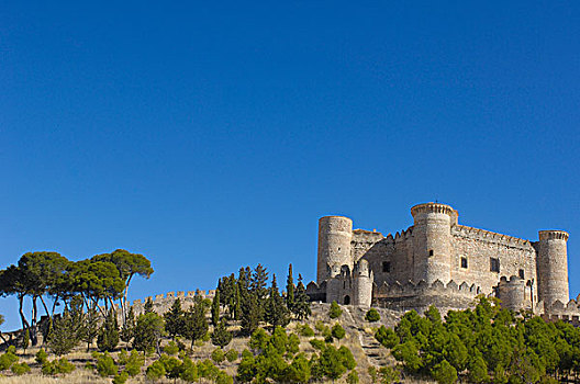 贝尔蒙特,城堡,15世纪,昆卡省,西班牙,欧洲