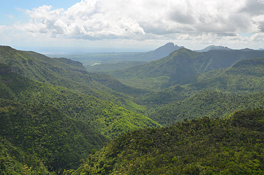 毛里求斯,风景,峡谷,国家公园