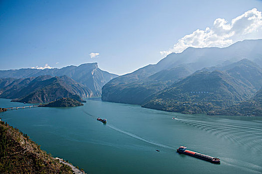 长江三峡奉节江河水域