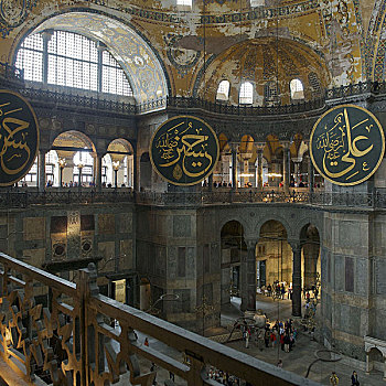 土耳其,伊斯坦布尔,圣索菲亚教堂,大教堂,风景,画廊,船