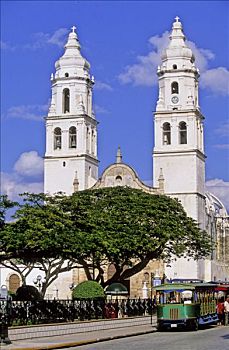 墨西哥,尤卡坦半岛,坎佩切,大教堂