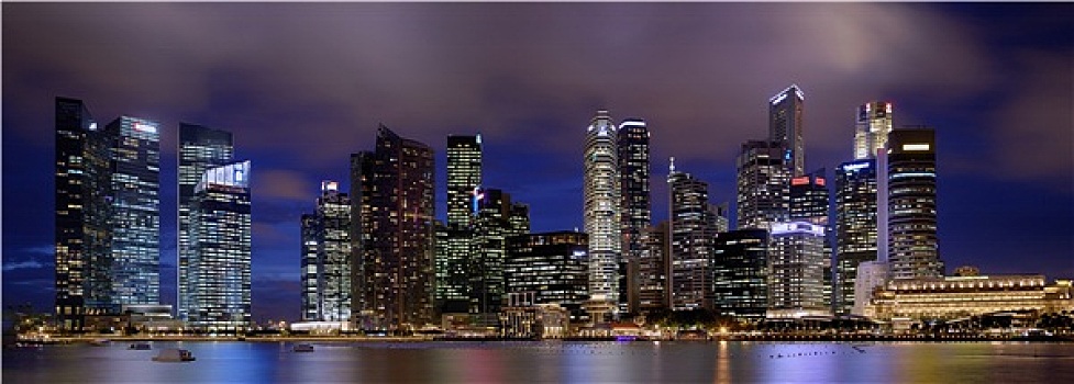 全景,新加坡城,天际线