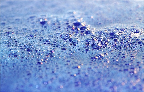 蓝色,肥皂泡沫