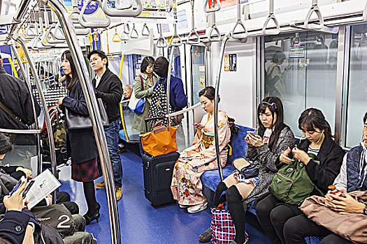 日本,本州,东京,地铁,乘客