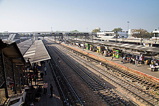 火车站,德里,印度,亚洲