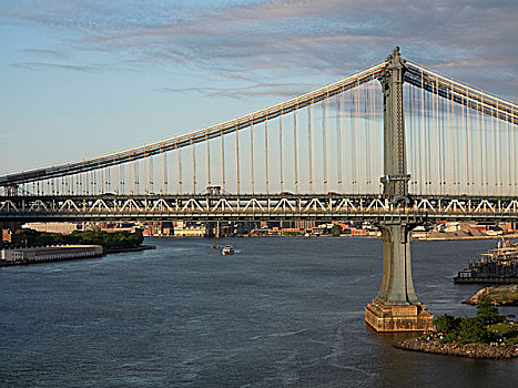 曼哈顿大桥,风景,布鲁克林,桥,纽约,美国,北美