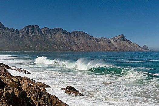 海浪,西海角,南非,非洲