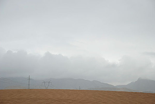 中国西部沙漠风光