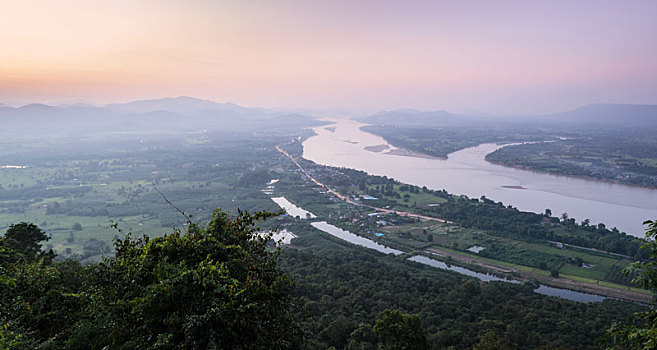 湄公河,黎明,泰国