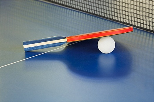 球拍,网球,蓝色背景,乒乓,桌子