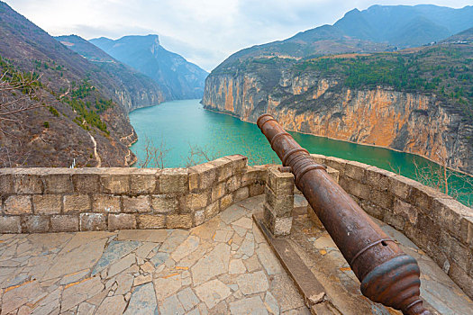 重庆市奉节县白帝城风景区,三峡夔门旅行风光图片