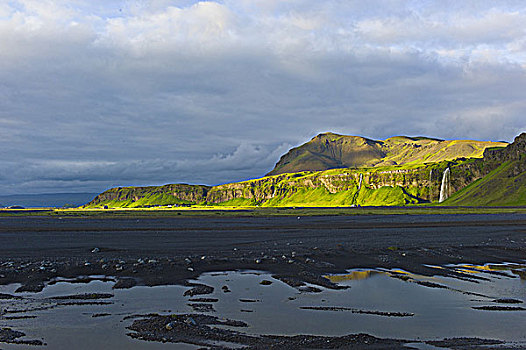 风景,靠近,冰岛