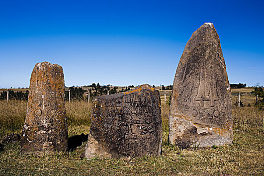 遗址,石碑,土地,季亚,埃塞俄比亚