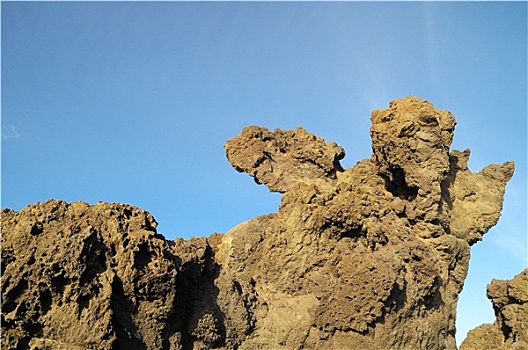 干燥,火山岩,石头