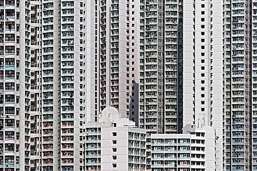 高层建筑,住宅建筑,锡,新城,社会住房,长,地区,新界,香港,中国,亚洲
