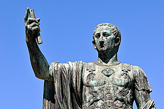 帝王,凯撒,铜像,罗马,意大利,拉齐奥,欧洲