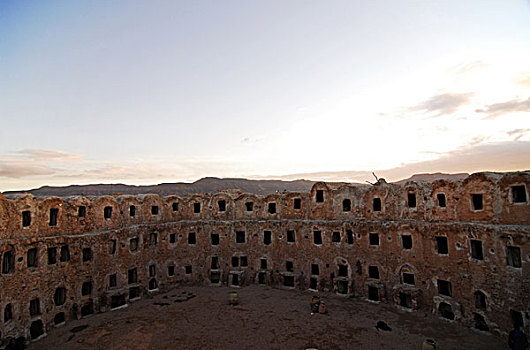 libya,qasr,al,hajj,castle,of,ghorfas,storage,rooms