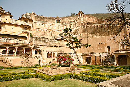 邦迪,宫殿,拉贾斯坦邦,印度,亚洲