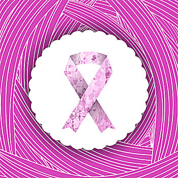 乳腺癌,意识,粉色,丝带