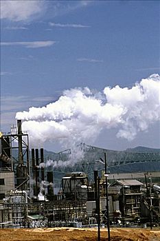 空气污染,造纸厂,北方,俄勒冈,美国