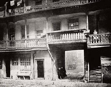 入口,牛津,手臂,旅店,道路,院落,伦敦,1875年