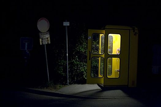 电话亭,夜晚,德国